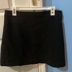 Black mini skirt